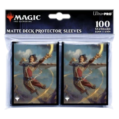 Wilds of Eldraine Kellan, the Fae-Blooded (Adventure Frame) Standard Deck Protector Sleeves (100ct) for Magic: The Gathering